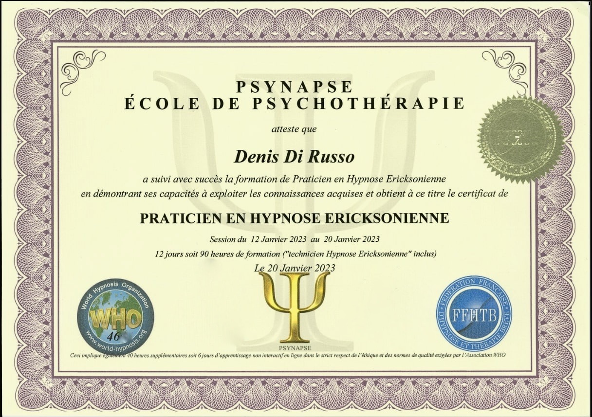 Hypnose Aix en Provence, Manosque, Denis Di Russo, Sophrologie, EFT, Acouphènes