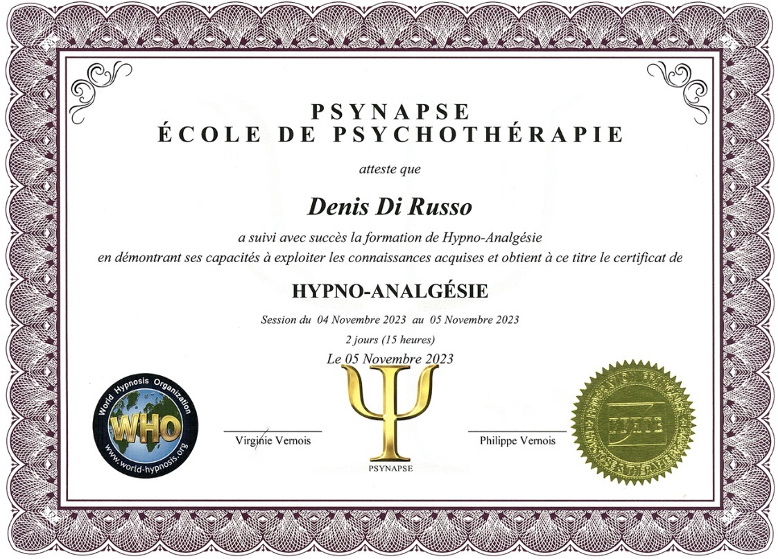 Hypnose Aix en Provence, Denis Di Russo, Sophrologie, EFT, Acouphènes